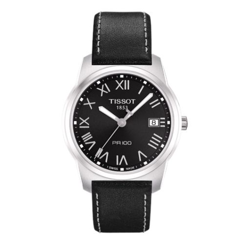 Tissot PR 100 Quartz 38 Stainless Steel / Black / Strap